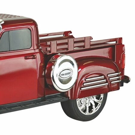 Audiobox Retro Ride 10-Watt-RMS Bluetooth Rechargeable Truck Speaker with FM Radio Red TRK-5300RED